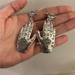 Palm reader earrings